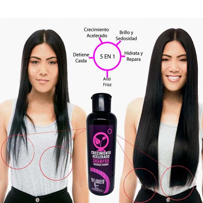 1 shampoo crecimiento acelerado - 5 en 1 - Maximus Inc