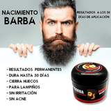 3 Bálsamos de minoxidil al 12% 4 oz - Crecimiento de Barba y Bigote Extra Fuerte - Cierra Huecos - Maximus Inc