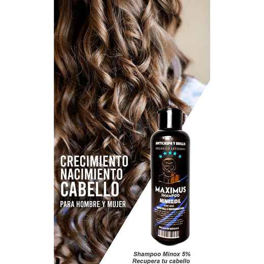 3 Shampoo minoxidil - 500 ml.