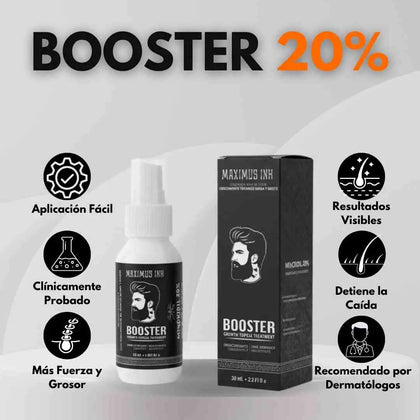 Tónico Ultra Fuerte · Minoxidil 20% · Cabello y Barba · 60 ml