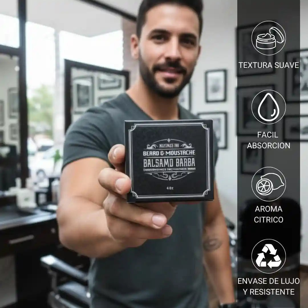 Bálsamo de minoxidil al 20% cerrar huecos barba y bigote