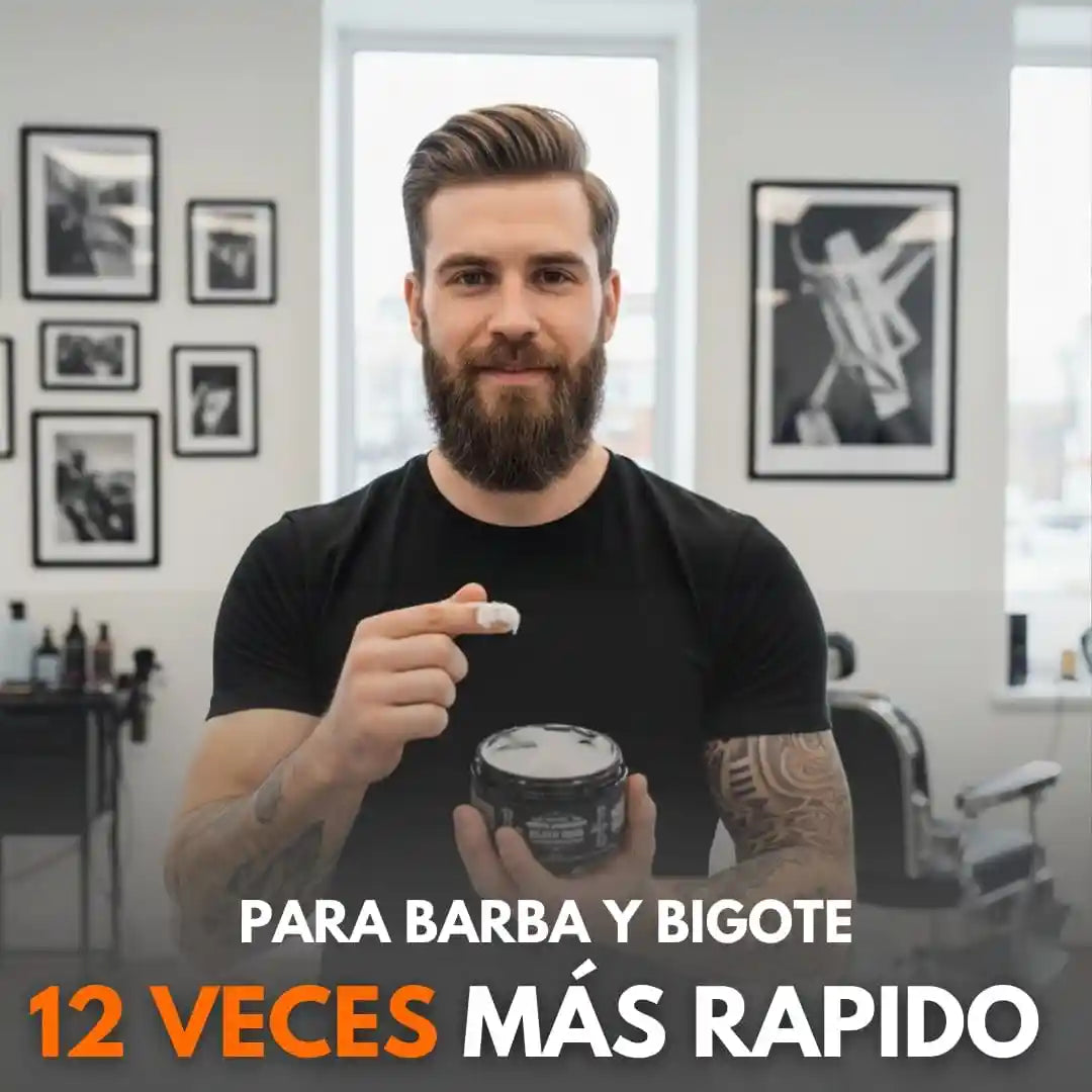 Bálsamo de minoxidil al 20% cerrar huecos barba y bigote