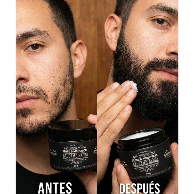 Bálsamo de minoxidil al 20% cerrar huecos barba y bigote
