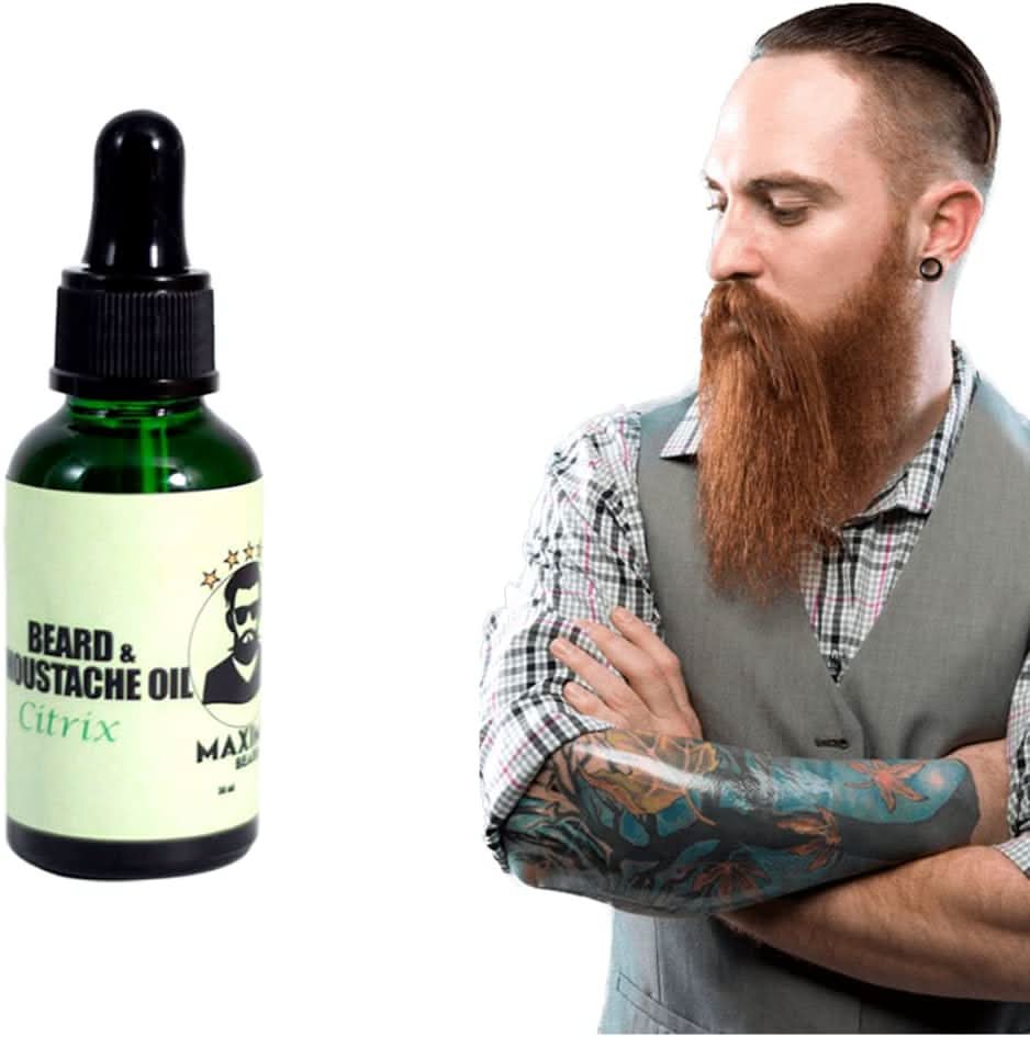 Aceite para barba y bigote aroma citrus - Maximus Inc