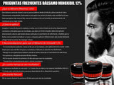 Bálsamo de minoxidil al 12% - 4 oz - crecimiento de barba y bigote extra fuerte - Maximus Inc