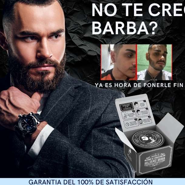 Bálsamo de minoxidil al 20% cerrar huecos barba y bigote - Maximus Inc