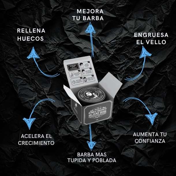 Bálsamo de minoxidil al 20% cerrar huecos barba y bigote - Maximus Inc