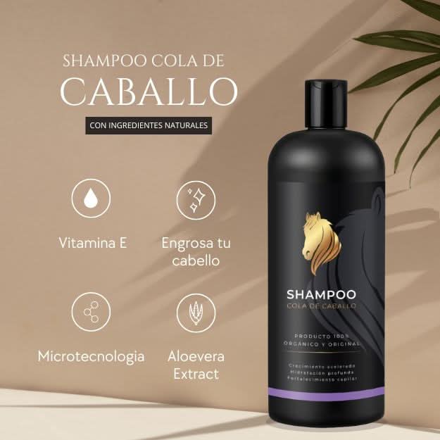 Shampoo cola caballo 1l: anticaída y estimulador crecimiento - Maximus Inc