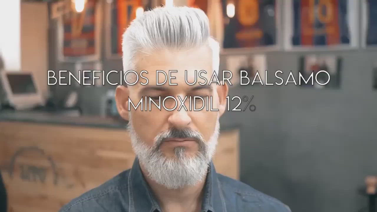 3 Bálsamos de minoxidil al 12% 4 oz - Crecimiento de Barba y Bigote Extra Fuerte - Cierra Huecos