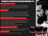 Bálsamo de minoxidil al 12% 4 oz - Crecimiento de Barba y Bigote Extra Fuerte - Maximus Inc