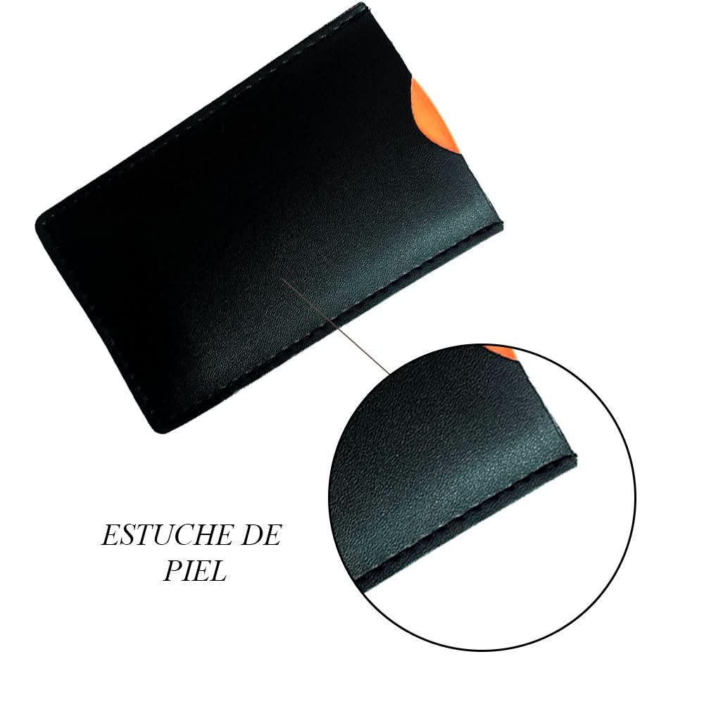 Peine De 100% Madera Para Barba O Cabello Ecologico Estuche de Piel - Maximus Inc