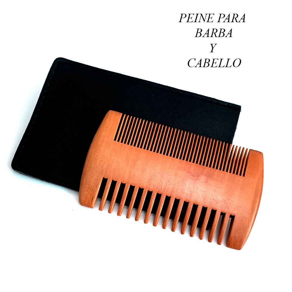 Peine de madera para barba o cabello - Maximus Inc