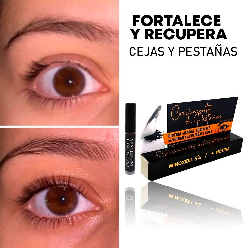 Serum tratamiento crecimiento pestañas cejas cabello barba bigote - Maximus Inc