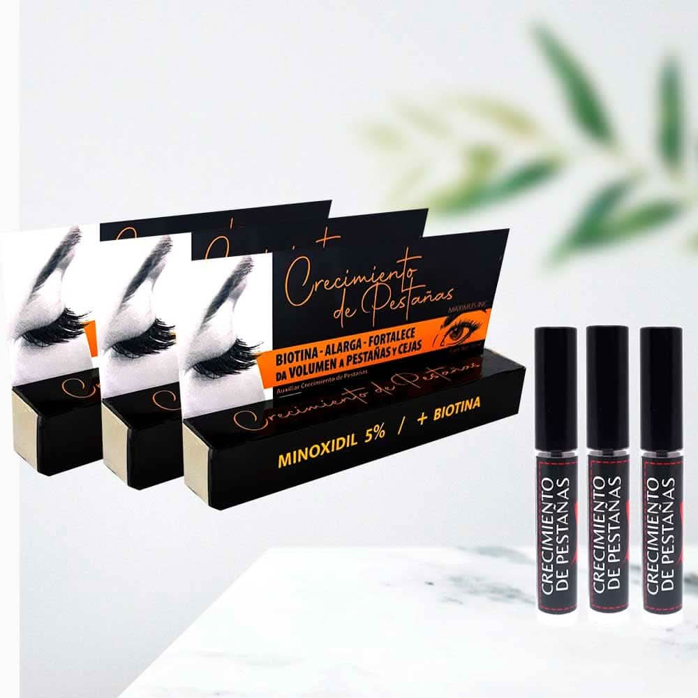 Serum tratamiento crecimiento pestañas cejas cabello barba bigote - Maximus Inc