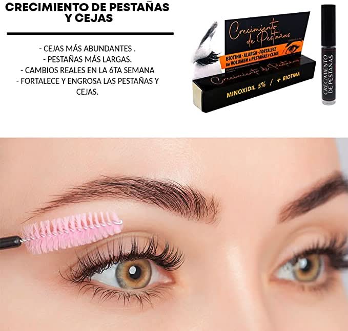 Serum tratamiento crecimiento pestañas cejas cabello barba bigote - Maximus Inc
