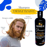 Shampoo 1 Litro Energetizante Anticaída - Combate la Alopecia -Ayuda a reducir la caída de cabello - Estimula el crecimiento de cabello - Maximus Inc