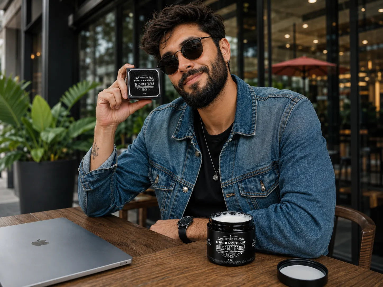Bálsamo Negro Minoxidil 20% Maximus Inc - Crecimiento de Barba